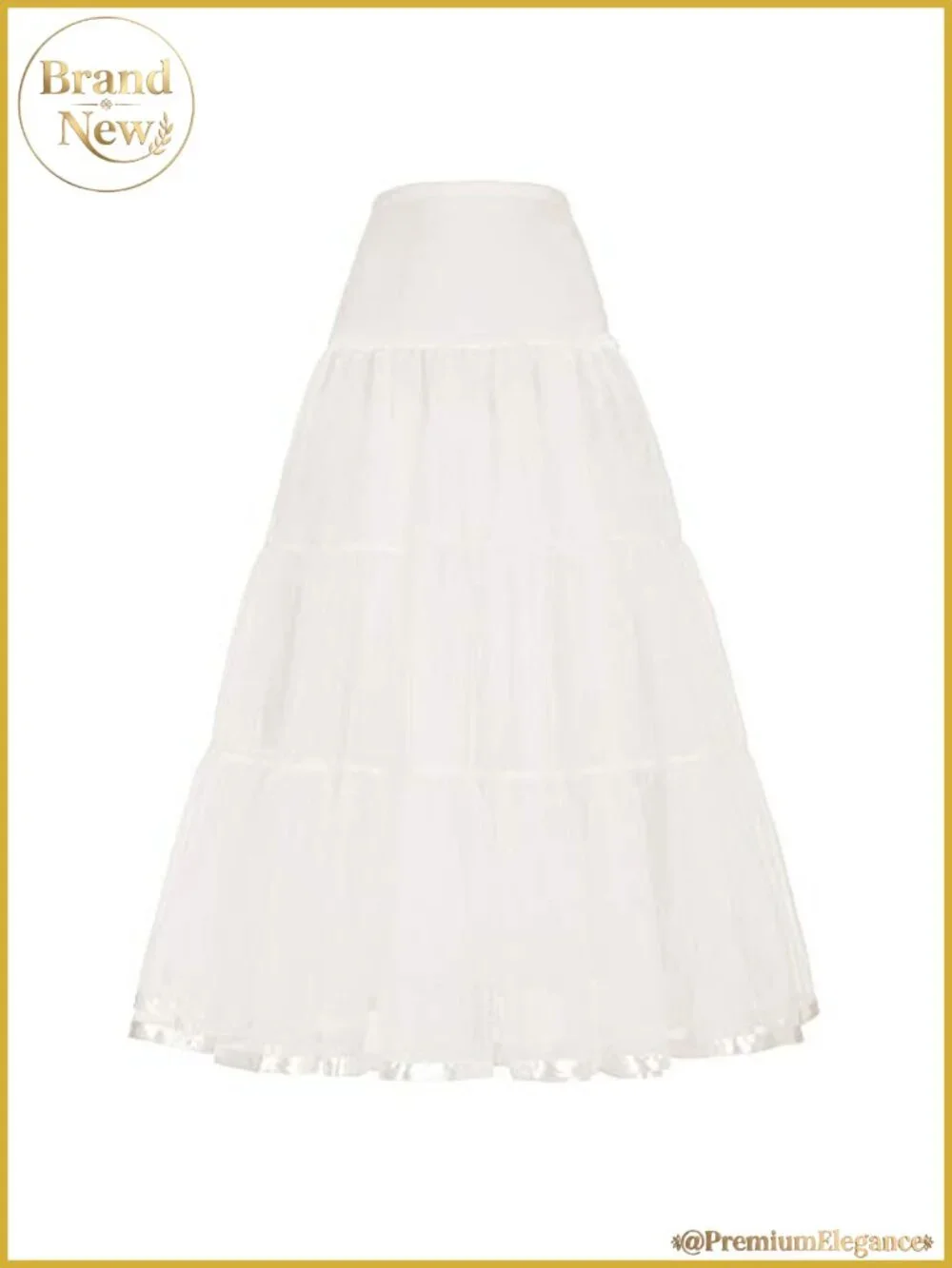 1950s A-Line Long Ankle Length Petticoats Crinoline Underskirt Wedding Half
